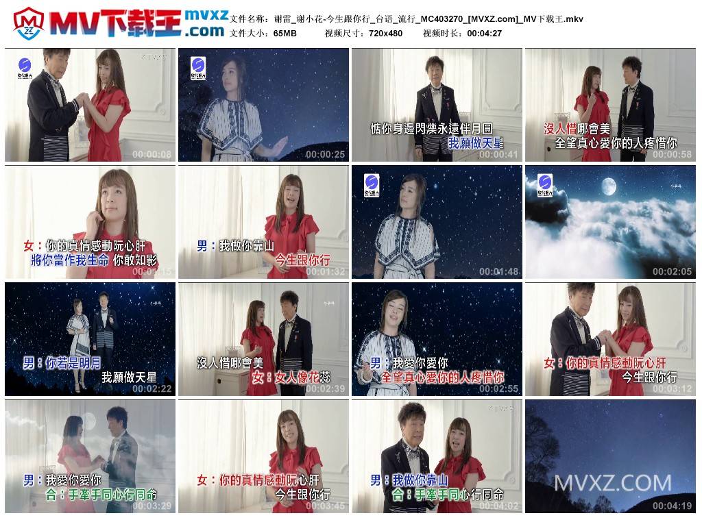 谢雷_谢小花-今生跟你行_台语_流行_MC403270